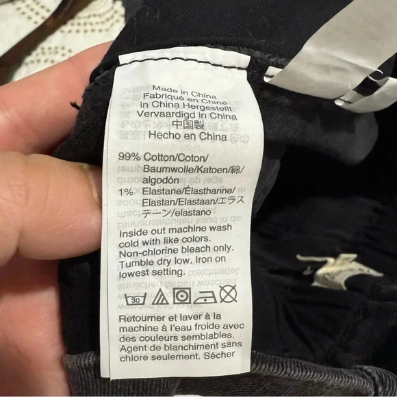 Madewell STRETCH DENIM PAPERBAG MINI SKIRT IN LUNAR WASH Black size Small Belted - Picture 6 of 8